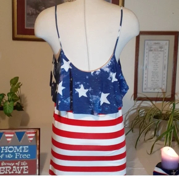 Patriotic Star and Stripe Tank Top - Picture 5 of 6